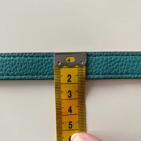 Vegan Leather Adjustable Turquoise Bag Strap - Picture 7 of 10